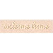 Baby Dear Element Word Art Snippet Welcome Home