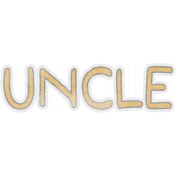 Baby Dear Element Word Art Uncle