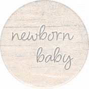 Baby Dear Newborn Round Sticker
