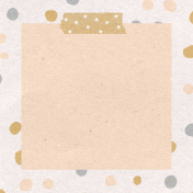 Baby Dear Dots 4x4 Journal Card