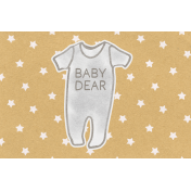 Baby Dear Onesie 4x6 Journal Card