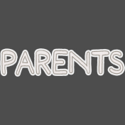 Baby Dear Mini Word Art Parents