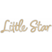 Baby Dear Little Star Word Art