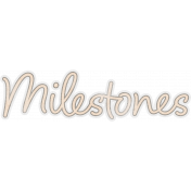 Baby Dear Milestones Word Art