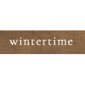Snow Place Like Home Mini Word Art Snippet Wintertime 