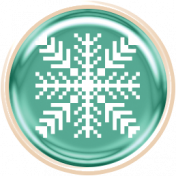 Flurries Teal Snowflake Brad