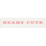 Flurries Beary Cute Word Art