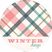 Flurries Winter Days Round Sticker