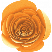 Orange Blossom Orange Rolled Flower