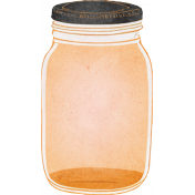 Orange Blossom Orange Mason Jar