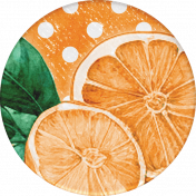 Orange Blossom Extras Oranges Round Sticker