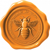 Orange Blossom Wax Seal Bee