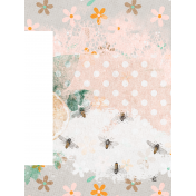 Orange Blossom Artsy 3x4 Journal Card