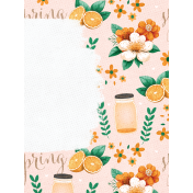 Orange Blossom Spring 3x4 Journal Card