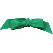 Orange Blossom Green Bow