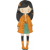 Orange Blossom Girl Sticker 01