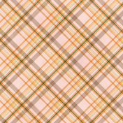 Orange Blossom Plaid Paper 09