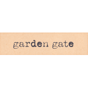 Lovely Garden- Garden Gate Word Art