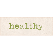 Lovely Garden Mini Healthy Word Art