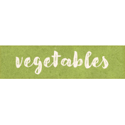 Lovely Garden Mini Vegetables Word Art
