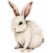 Lovely Garden Stickers: Bunny with Border