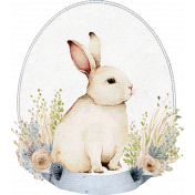 Lovely Garden Stickers: Framed Bunny