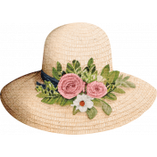 Lovely Garden Stickers: Straw Hat