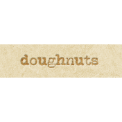 Coffee And Donuts Element Word Art Doughnuts 