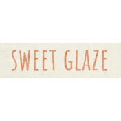 Coffee And Donuts Element Word Art Sweet Glaze