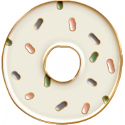 Coffee And Donuts Mini Enamel Donut 