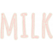 Coffee & Donuts Milk Word Art 03