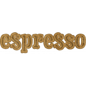 Coffee & Donuts Espresso Word Art 09