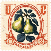 Perfect Pear Mini Postage Stamp