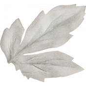 Vintage Blooms Element Gray Leaf