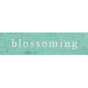 Vintage Blooms Element Word Art Snippet Blossoming 