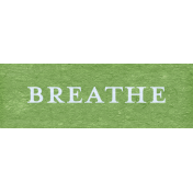 Spring Fresh Breathe Word Art