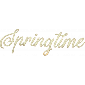 Spring Fresh Springtime Word Art 2