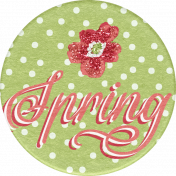 Spring Fresh Round Sticker 04