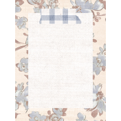 Buttermilk Floral 3x4 Journal Card