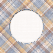 Buttermilk Plaid 4x4 Journal Card