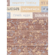 Buttermilk Wood 3x4 Journal Card