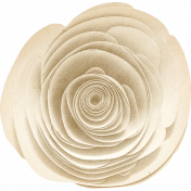 Buttermilk Element Rolled Flower