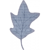 Buttermilk Mini Blue Leaf