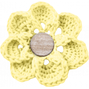 Afternoon Daffodil Element flower crochet yellow