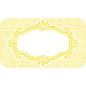 Afternoon Daffodil Element label yellow