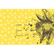 Afternoon Daffodil Journal Card stamp 4x6