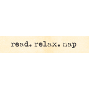 Afternoon Daffodil Mini word art read relax nap