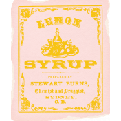 Old Fashioned Summer ephemera lemon syrup