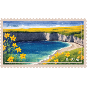 Provincial Seascape postage stamp ocean