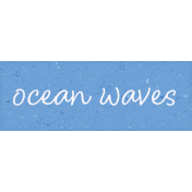 Provincial Seascape word art ocean waves